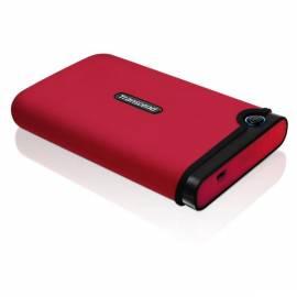 externe Festplatte TRANSCEND Anti-Shock 25 M 250 GB USB 2.0 (TS250GSJ25M-R) rot