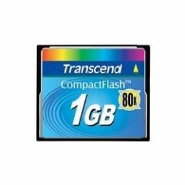 Speicherkarte TRANSCEND CF 1GB 80 X (TS1GCF80) Gebrauchsanweisung