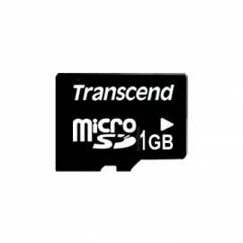 Speicher 1 GB TRANSCEND MicroSD Generation (TS1GUSDC)