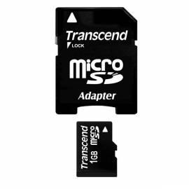 Speicher Karte MicroSD TRANSCEND 1 GB + Adapter (TS1GUSD)