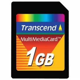 Speicherkarte TRANSCEND MMC 1GB (TS1GMMC) Gebrauchsanweisung