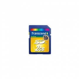 Datasheet Speicherkarte TRANSCEND 2 GB Secure Digital (150 X) (TS2GSD150)