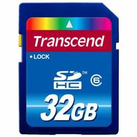 Speicherkarte TRANSCEND SDHC 32G Klasse 6 (SD 2.0) (TS32GSDHC6)