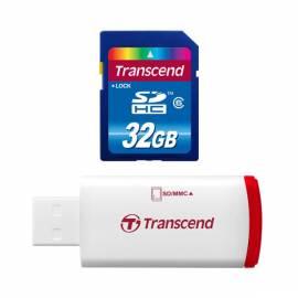 Datasheet Speicherkarte TRANSCEND SDHC 32GB Class 6 + USB-Lesegerät (TS32GSDHC6-P2)