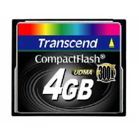 Speicherkarte TRANSCEND CF 4GB 300 X (TS4GCF300) Bedienungsanleitung