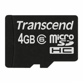 TRANSCEND 4 GB Class 6 MicroSDHC Speicherkarte (TS4GUSDC6)