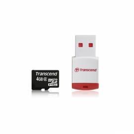 Service Manual Speicherkarte TRANSCEND MicroSDHC 4GB Class 2 + USB-Lesegerät (TS4GUSDHC2-P3)