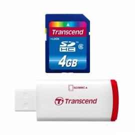 Bedienungsanleitung für Speicherkarte TRANSCEND SDHC 4GB Class 6 + USB-Lesegerät (TS4GSDHC6-P2)