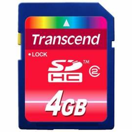 Speicherkarte TRANSCEND SDHC 4GB Class 2 (TS4GSDHC2)