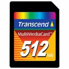 Datasheet Speicherkarte TRANSCEND MMC 512MB (TS512MMC)