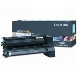 Bedienungshandbuch Toner LEXMARK C770/C772 (C7700YS) gelb