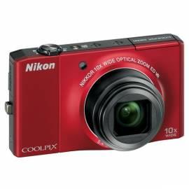 PDF-Handbuch downloadenDigitalkamera NIKON Coolpix S8000 rot