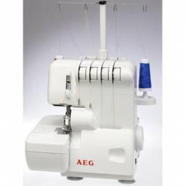 Handbuch für Overlock-Nähmaschine AEG 760 weiß