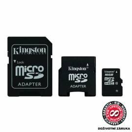 Speicherkarte KINGSTON 16GB MicroSDHC Class 10 w/2 Adapter (SDC10 / 16GB-2ADP)