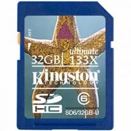 Bedienungsanleitung für Speicher Karte KINGSTON 32 GB SDHC Klasse 6 Ultimate Flash-Karte (SD6 / 32GB-U)