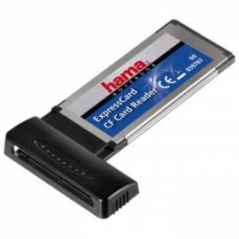 Leser Merkbit Karet HAMA PCMCIA ExpressCard 32, CFI/II (39787) Gebrauchsanweisung