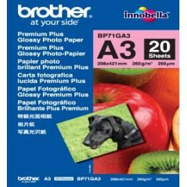 Papiere, Drucker BROTHER A3 glänzend frei Schiff 50Stk (BP71GA3)