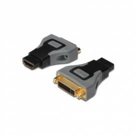 PC HDMI DIGITUS Reduktion und F/DVI-I (24 + 5) (F) / Grau (DK-408003) schwarz/grau