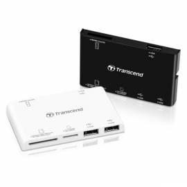 Card-Reader TRANSCEND P7-W + USB-HUB (TS-RDP7W)-weiß