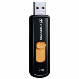 PDF-Handbuch downloadenUSB-flash-Disk TRANSCEND JetFlash 500 2GB, USB 2.0 (TS2GJF500) schwarz/Orange