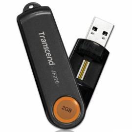 Bedienungsanleitung für USB-flash-Disk TRANSCEND JetFlash 220 2GB, USB 2.0 Fingerabdruck (TS2GJF220) Orange