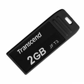 USB Flash disk TRANSCEND JetFlash T3 2GB, USB 2.0 (TS2GJFT3K) schwarz