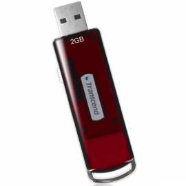 USB Flash disk TRANSCEND JetFlash V10 2GB, USB 2.0 (TS2GJFV10) rot Gebrauchsanweisung