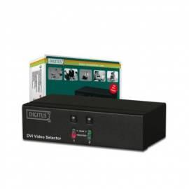 Video Splitter DIGITUS DVI Selector, 1 Digital-Display, 2 Stück (DS-44200)