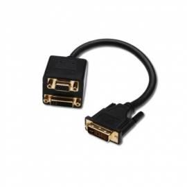 DIGITUS-Zubehör für PC DVI-Splitter, DVI (24 + 5)-mit zwei (1 + 5) + D-Sub15 (AK-510001)