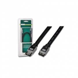 PC Kabel DIGITUS eSATA zu SATA 1 m / grau, Blistr (DB-230663) schwarz/grau Bedienungsanleitung