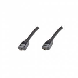 DIGITUS PC Kabel FireWire 4pin-4pol m / grau (DK-115009) schwarz/grau