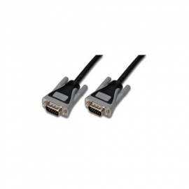 Kabel, VGA-Kabel / grau DIGITUS, AWG28, 1, 8 m (DK-113029) schwarz/grau