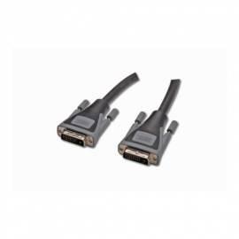 DIGITUS DVI-D(24+1) Kabel, 2 X Ferrit, DualLink / Grau 5 m (DK-110033) schwarz/grau Bedienungsanleitung