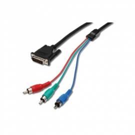 DIGITUS DVI-I(24+5) u2013 3xRCA RGB Kabel, (AK-110027)