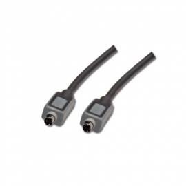 PC PS/2-DIGITUS Kabel Anschluß cable3m, AWG 28 / grau (DK-103004) schwarz/grau