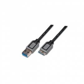 Bedienungshandbuch DIGITUS USB 3.0 Kabel an den PC und / M Micro B-M, 2 m / grau (DK-112341) schwarz/grau