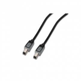 DIGITUS USB 3.0 Kabel PC-B/M-B-M &  Gt; 1 m / grau (DK-112320) schwarz/grau