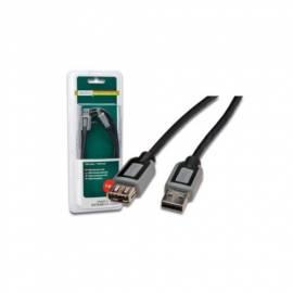 DIGITUS USB-Kabel und PC- und 1, 8 m / grau, blister (DB-230298) schwarz/grau