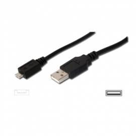 PC Kabel DIGITUS USB a-M &  Gt; USB Micro A-M, 2 m (AK 67321)