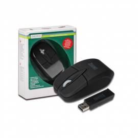 Maus DIGITUS wireless Mini optical Maus, 800 dpi, USB (DA-20124) schwarz