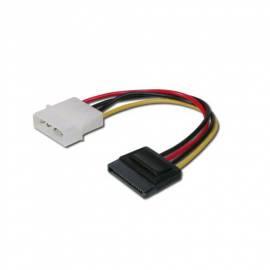 PC-Kabel DIGITUS MOLEX, 1 x 15 Pin SATA 15 cm (AK-SATA-PC 015)