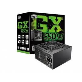 Bedienungshandbuch Zdroj COOLER MASTER GX 550W PFC v2. 3, 12cm Lüfter, 80 Plus (RS550-ACAAE3-EU)