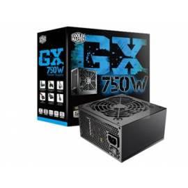 Zdroj COOLER MASTER GX 750W PFC v2. 3, 12cm Lüfter, 80 Plus (RS750-ACAAE3-EU) Bedienungsanleitung