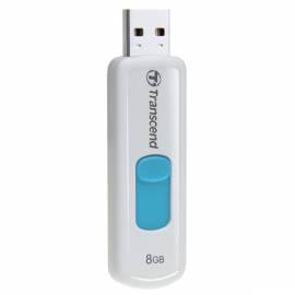 USB-flash-Disk TRANSCEND JetFlash 530 8GB, USB 2.0 (TS8GJF530) weiss/blau