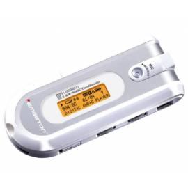 MP3 Player EMGETON iCool Teenage 256MB weiß silber