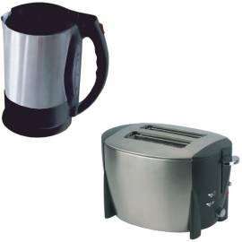 Wasserkocher ETA 1591 90000 + Toaster 3158 Schwarz/Edelstahl