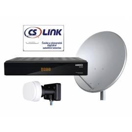 Satelliten AMIKO SSD550, 80par., Satelliten 2 CSLink UNL. Schwarz