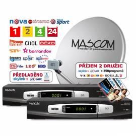 MASCOM Sat-1101B/80MBL-Twin +.ICST schwarz