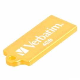 Datasheet USB-flash-Disk VERBATIM MICRO 4GB USB 2.0 (47417) gelb