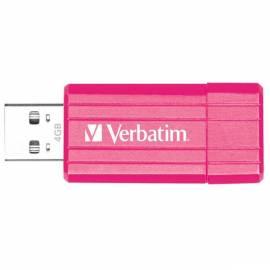 USB-flash-Disk VERBATIM Store ' n ' Go PinStripe 4GB USB 2.0 (47392) Rosa